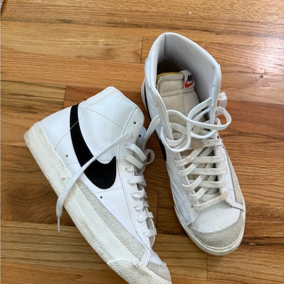 Nike Other - Nike White and Black High-Top Sneakers